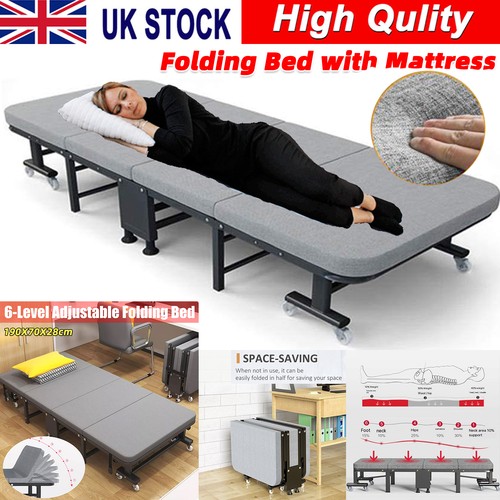 Folding single guest bed - folding,