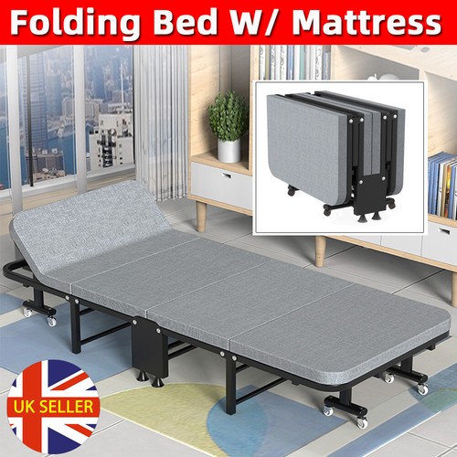 Folding single bed mattress - bed,